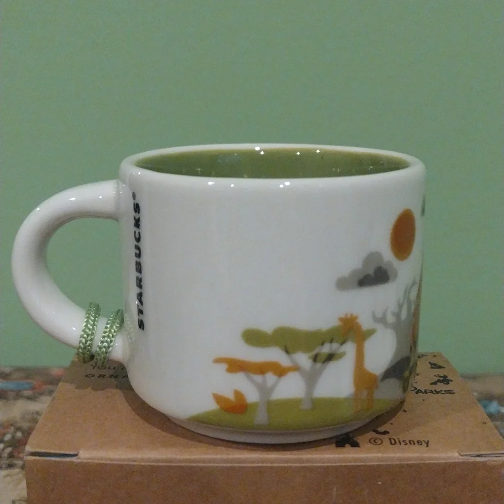 NEW Starbucks Disney Parks Animal Kingdom 2oz Mug Ornament - Picture 4 of 9
